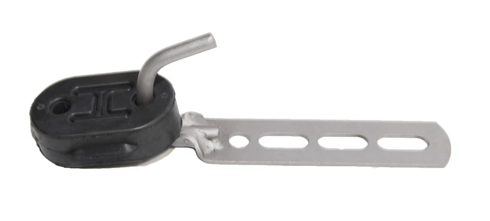 1 juego de soporte de suspensión de escape de acero suave con soporte de goma aislante Foto 4 de 4