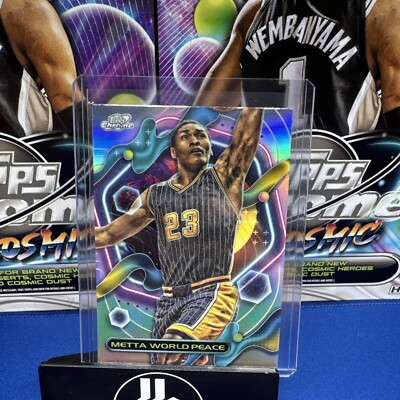 2023 Topps Chrome Cosmic Basketball Metta WorldPeace Refractor #52