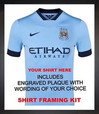 FRAME FOR FOOTBALL RUGBY SHIRT/INCLUDES SHIRT INSERT+ENGRAVED PLAQUE