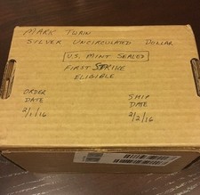 2016 Mark Twain Silver Dollar Uncirculated Unopened Mint sealed