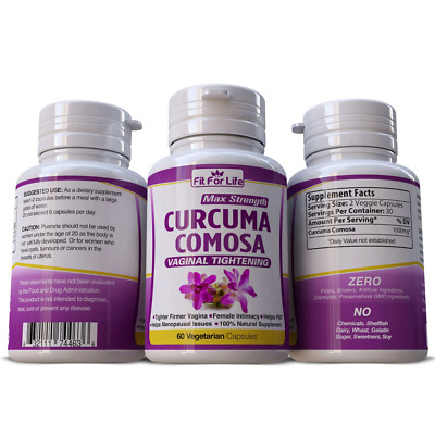 CURCUMA COMOSA VAGINAL TIGHTENING HERBAL PILLS TIGHTER STOP ODOR PMS 60 CAPSULES