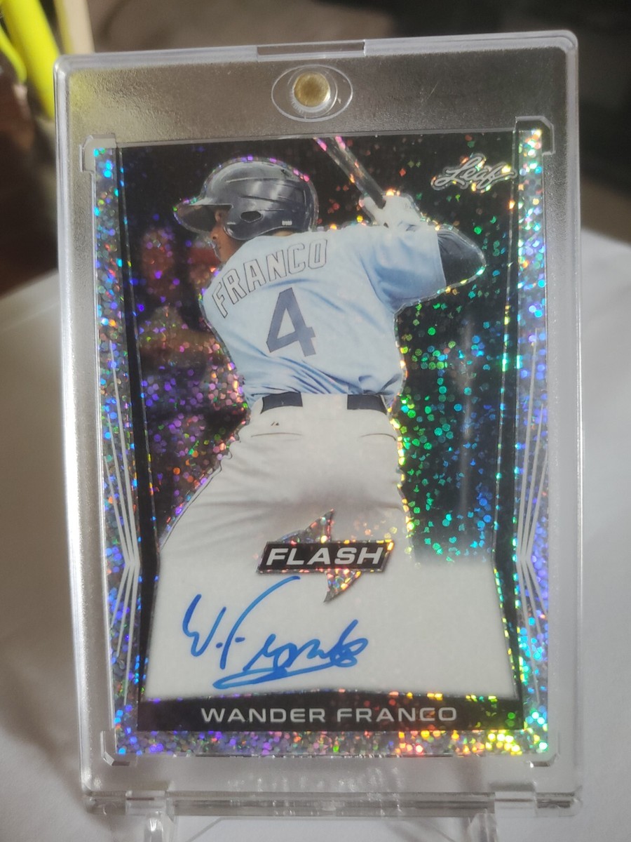 Wander Franco auto 直筆サイン　2018 Leaf フランコ Wander Franco 2018 Leaf Flash on card AUTO Rays | eBay