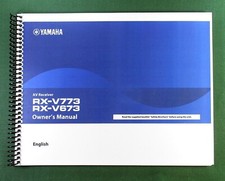 Yamaha RX-V773 Instruction Manual: Full Color 163 Pages & Protective Covers!