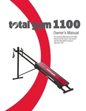 Total Gym 1100 Replacement Manual User Guide Instructions Coil Bound 