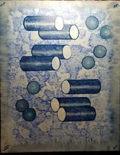 abstract acrylic painting on canvas By Artist