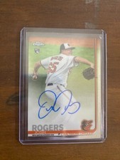 2019 Topps Chrome Josh Rogers Auto RC Baltimore Orioles