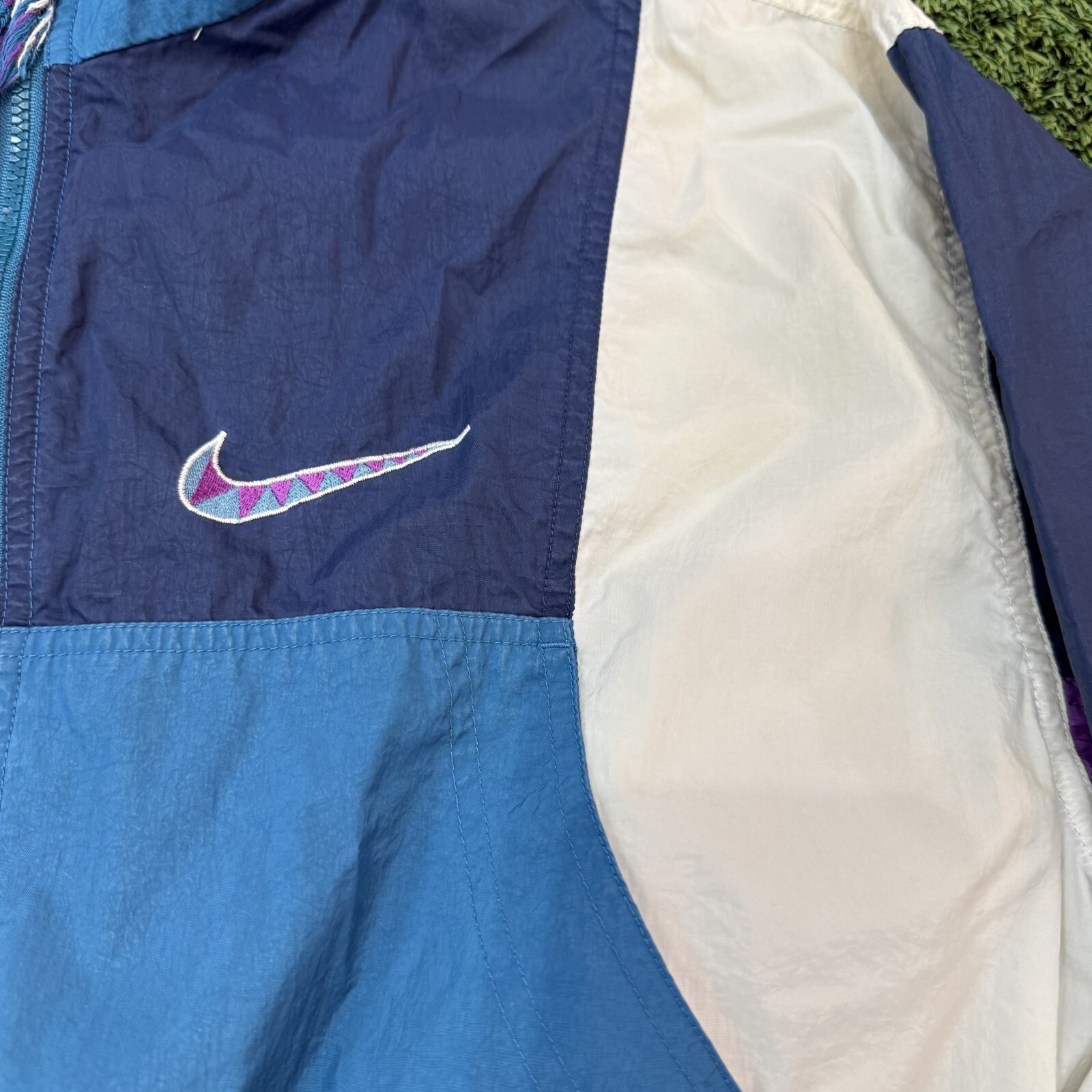 SACAI X NIKE Nike Giacca a vento vintage viola e colore navy L