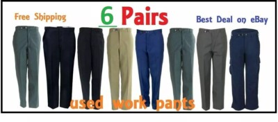 5 Pairs of Work Pants - USED  Great Condition- Best Price - FREE Shipping