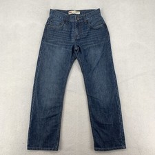 Levi Strauss Co 514 Womens Whiskered Straight Denim Jeans Blue Sz 14 Reg 27x27