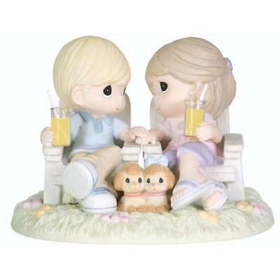 Precious Moments, Always Be By My Side, Bisque Porcelain Figurine-New in Box