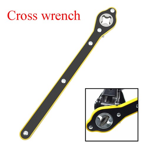 1x Auto Wagenheber Ratschenschlüssel Reifen Rad Lug Schraubenschlüssel Handwerkzeug Zubehör 34cm - Bild 2 von 12