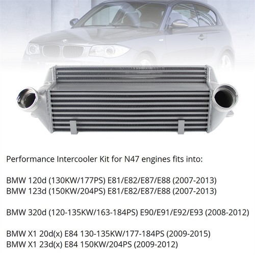 For BMW 120d 123d E81 / E82 / E87 / E88 2007-2013 N47 intercooler silver - Picture 4 of 10