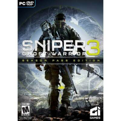 Sniper 3 Ghost Warrior Season Pass Edition (PC DVD, 2017) New