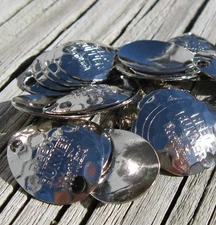 Size 1.5 Silver Hammered Northland Reed Runner Blades- Lot of 100 B4