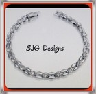 <!--F#f_0-->ROXI 20cm Link Bracelet-925 Silver Plated with genuine Austrian Crystal-new<!--F/-->