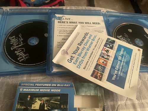 Harry Potter And The Deathly Hallows Blu-Ray Part 1 & 2 (Slip Cover) w/ PS3 Demo - Picture 4 of 4