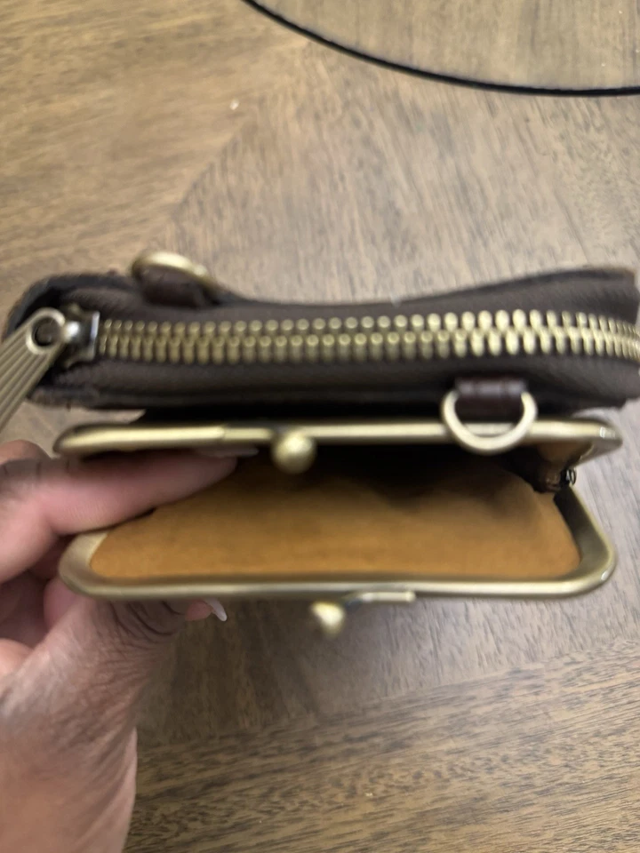 Patricia Nash Pertina Frame Leopard Calf Hair Crossbody Bag - Image 4 of 4