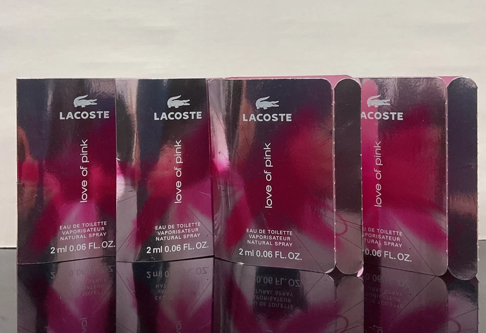 Lote de 4 muestras de eau de toilette Lacoste Love of Pink 0,06 fl oz, como en la foto. Foto 3 de 4