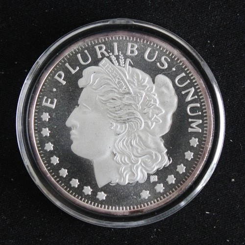 1 Troy Oz Fine Silver Morgan Commemorative art round