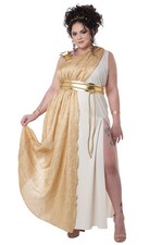 Golden Goddess Greek Roman Toga Plus Size Costumes