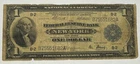 1914 $1 Federal Reserve Bank Note New York B-2   Free US Shipping