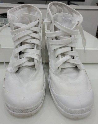 Palladium Pampa Hi Canvas White Men Size 10 Boots 02352 912