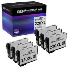 SPEEDYINKS 6PK Ink Cartridge for Epson 220XL Black for XP320 XP420 WF2650 WF2660