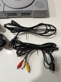 Sony PlayStation 1 PS1 SCPH-5501 Game Console - 2 Remotes And Cords - TESTED