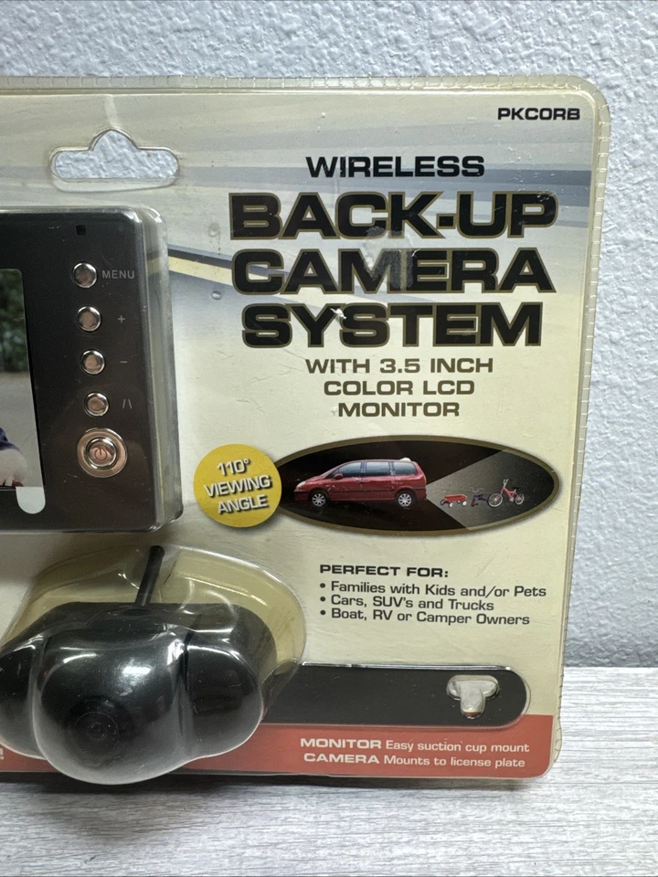 Camera Back Up Wireless Peak System PLCORB 3.5" Color LCD Monitor New & Sealed! - Image 2 of 4