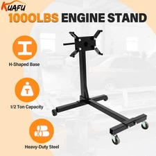 Engine Stand 1000LBS Motor Hoist Dolly 360 Degree Adjustable Mounting Head