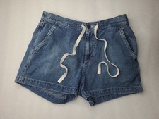 Old Navy Vintage Denim Shorts Women s size 6 Blue Drawstring