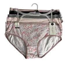 Laura Ashley Women s Panties Sz Large Lot/5 Hipsters Tagless Multi Colors