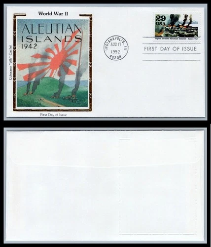 US FDC # 2697e 29c Japan Invades Alaska Colorano  S.cancel 1992, 9Q4848