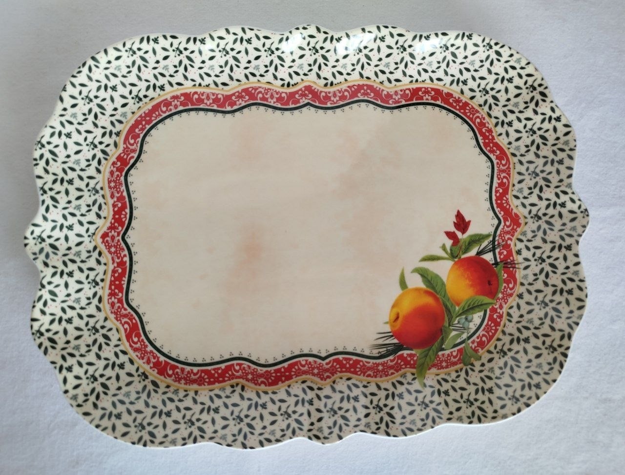 Brandani Vassoio Cantico Porcellana 30,5x25 cm