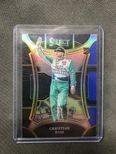 2024 Panini Select - Trackside Christian Rose #263 Black & Blue Prizm /49 (RC)