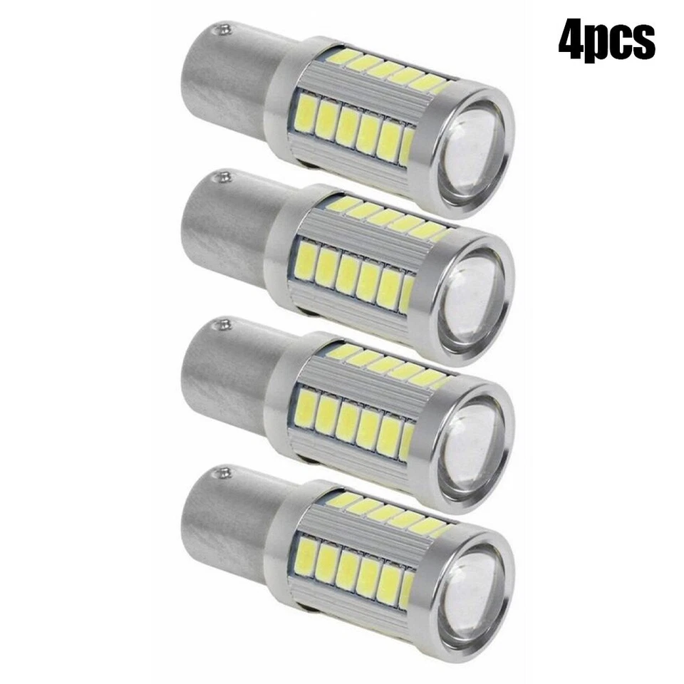 LED Car Backup Light Bulbs BA15S 1156 Cool White For SMD 5630 5730 Set of 4 - Image 3 of 4