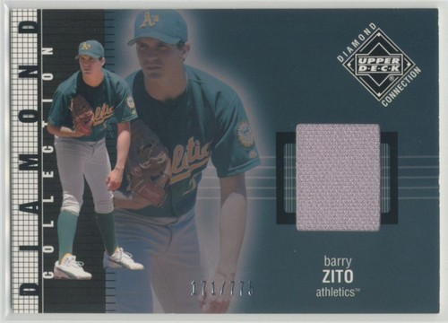 Barry Zito 2002 Upper Deck Diamond Connection Collection Jerseys /775 #537 - Picture 1 of 2