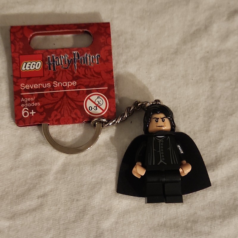 LEGO 2010 Harry Potter SEVERUS SNAPE Keychain Minifigure 852980 RARE AUTHENTIC