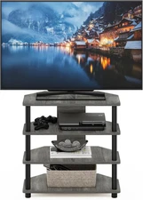 Turn-N-Tube Easy Assembly 4-Tier Petite Entertainment Center / TV Stand / TV Uni