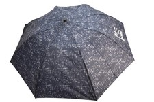 Totes Umbrella Blue Geometric Print Compact Folding Automatic Merrill Lynch
