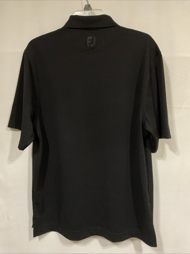 Polo da golf FootJoy uomo M nera manica corta poliestere elasticizzata - Foto 3 di 4