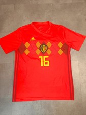 Belgien Trikot #16 T. Hazard (Größe L, Adidas, Rot, Heim, WM 2018)