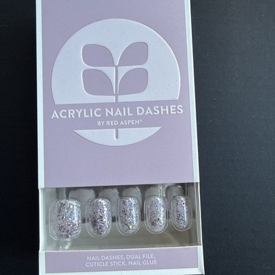 Red Aspen Press On Nails- Peppy Portia -Short Squoval Acrylic