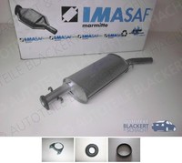 Imasaf Auspuff Mitteltopf für Citroen Jumper Diesel 4X4 2.5+2.8 1996-2002 + Zub.