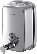 Stainless Steel Commercial Soap Dispenser Wall Mount Manual Dispenser, 500Ml