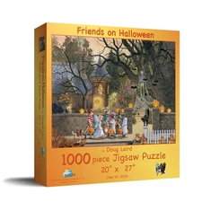 SunsOut Friends on Halloween 1000 pc Halloween Jigsaw Puzzle