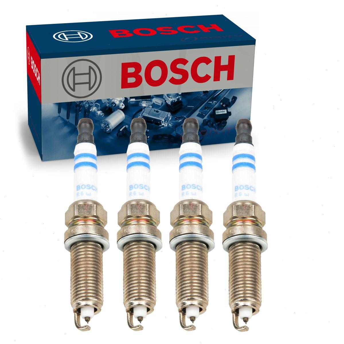4 pc Bosch Double Platinum Spark Plugs for 2009-2012 Suzuki Equator 2.5L L4 xa