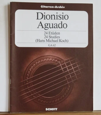 Dionisio Aguado: 24 Etüden - Gitarren-Archiv - Bearbeitung von Hans Michael Koch - Bild 1 von 4