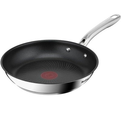 Tefal Infinite 24 cm Braten Titan Antihaft Induktion Spülmaschinenfest Silber