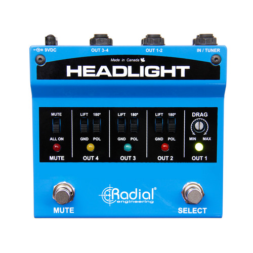 Radial Headlight 4-Channel Guitar Amplifier Selector